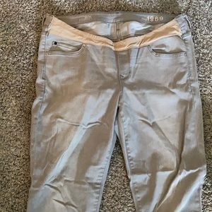 Gray Gap Maternity Jeans